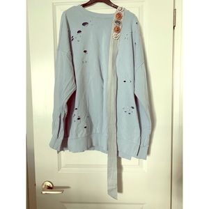 PINKO sweatshirt with the waist/neck decor